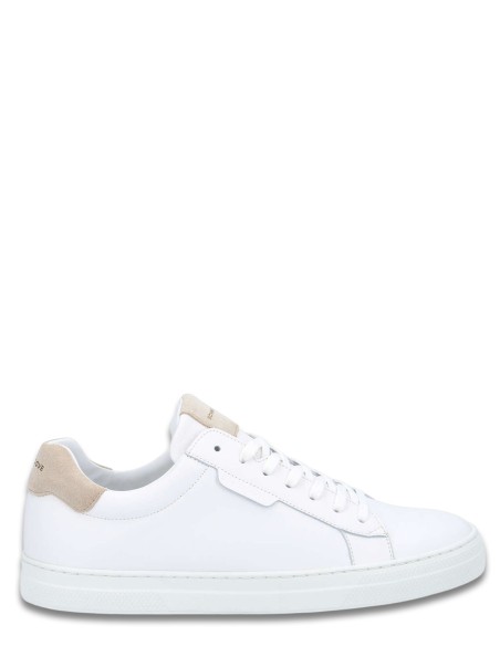 Baskets homme Spark Clay M - Cuir blanc et détails beige