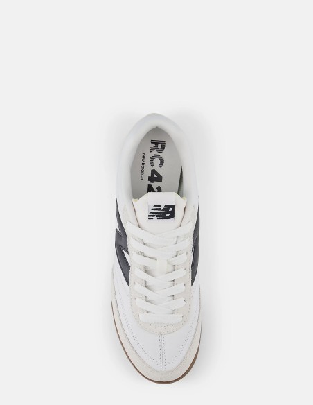 Baskets New Balance RC42 Unisexe - Cuir blanc et détails noirs
