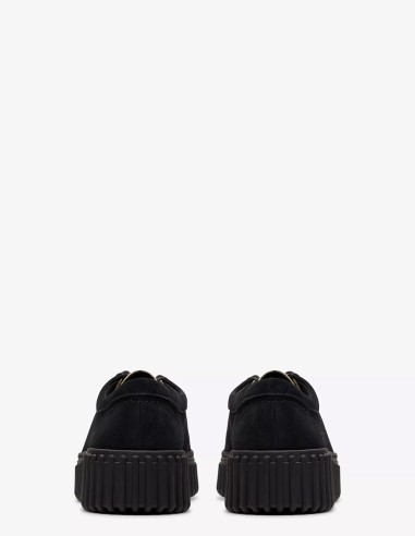 Derby femme Clarks Torhill Bee - Derby en daim noir et cuir léopard