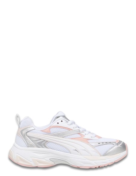 Baskets Puma Morphic Femme - Blanc, rose et gris