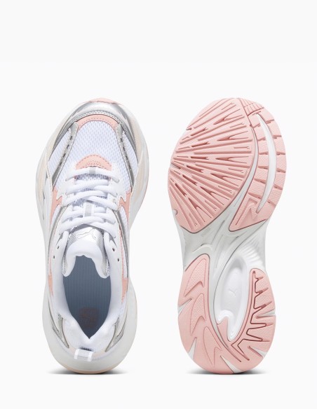 Baskets Puma Morphic Femme - Blanc, rose et gris