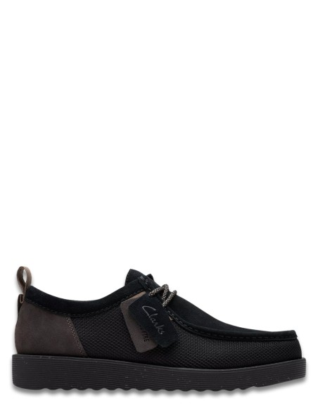 Derbies Homme Clarks wallabeeftr2lo daim Noir combi