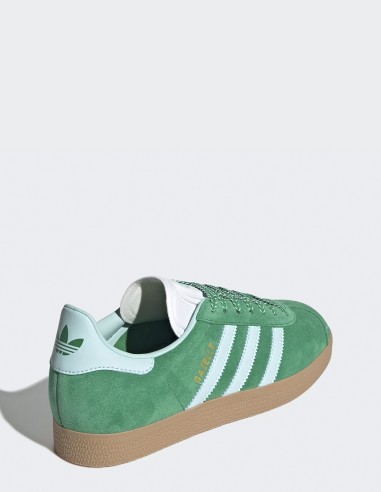 Sneakers Femme Adidas Gazelle - Baskets vertes et bleues