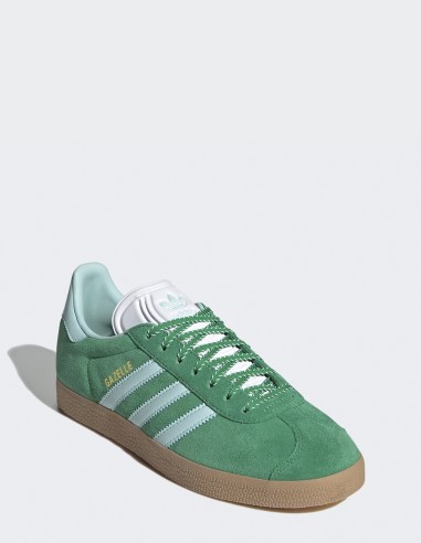 Sneakers Femme Adidas Gazelle - Baskets vertes et bleues