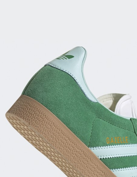 Sneakers Femme Adidas Gazelle - Baskets vertes et bleues