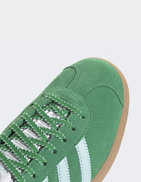 Sneakers Femme Adidas Gazelle - Baskets vertes et bleues