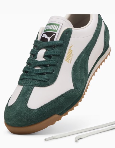Sneakers Homme Puma Blanc/Vert - Baskets Arizona Rétro