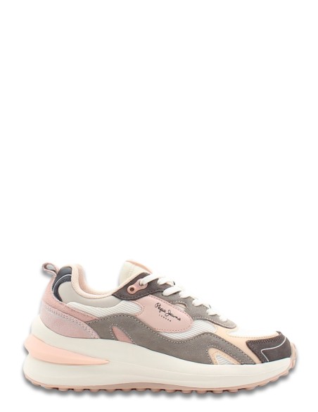 Sneakers pour Femme - Pepe Jeans - Winslow Gris/Rose
