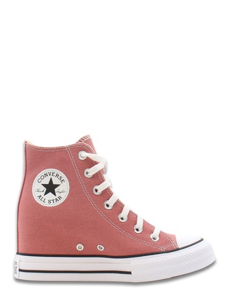 Sneakers Compensées - Converse - Chuck Taylor Wedge Hi Rose