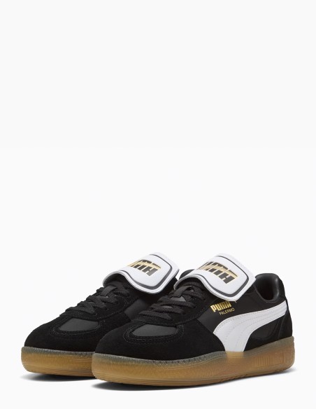 Puma Palermo Moda Tongue  - Baskets noires avec semelle en caoutchouc