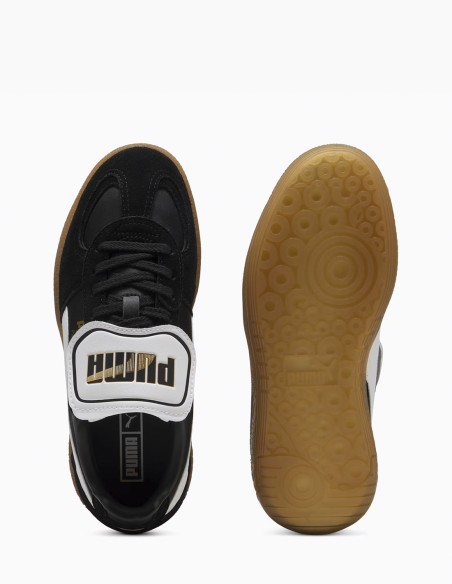 Puma Palermo Moda Tongue  - Baskets noires avec semelle en caoutchouc