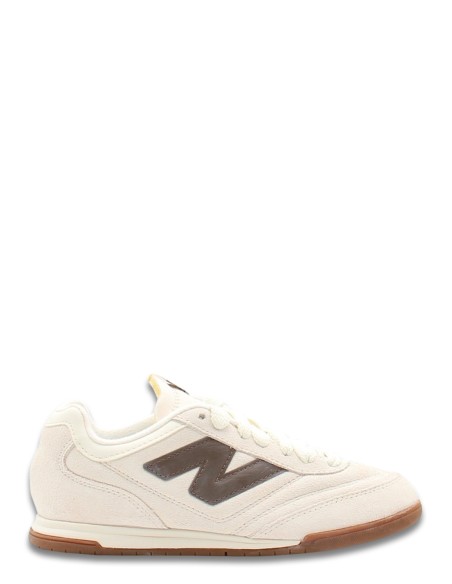 Baskets femme New Balance URC42ASM - Cuir beige et détails marron