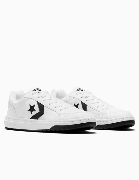 Baskets unisexes Converse Pro Blaze - Cuir blanc avec étoile noire