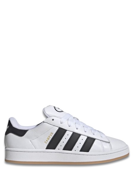 Baskets Adidas Campus 00'S blanches et noires en cuir