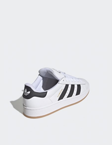 Baskets Adidas Campus '00S blanches et noires en cuir
