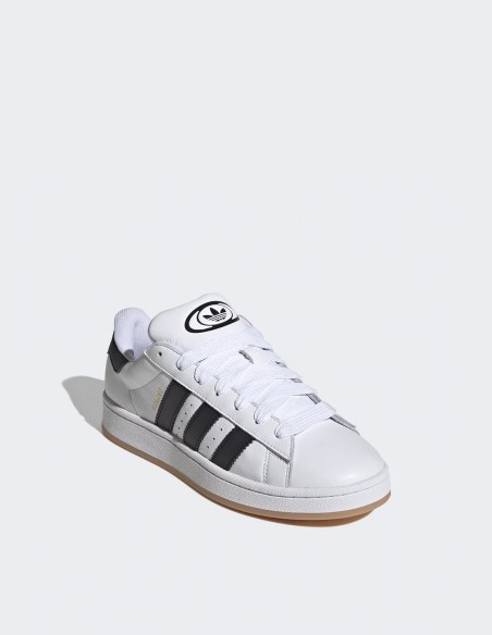 Baskets Adidas Campus '00S blanches et noires en cuir