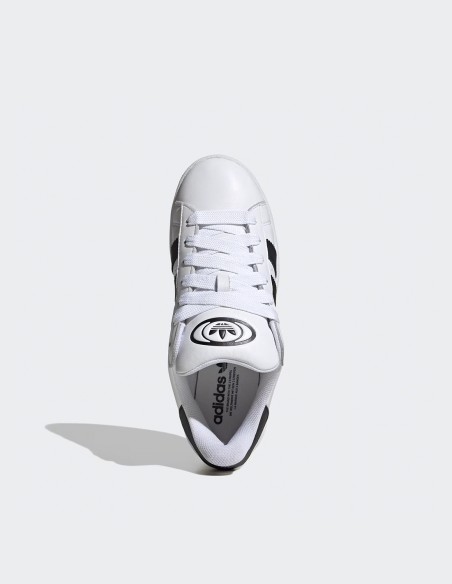 Baskets Adidas Campus '00S blanches et noires en cuir