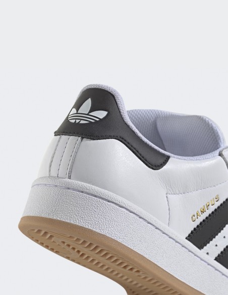 Baskets Adidas Campus '00S blanches et noires en cuir