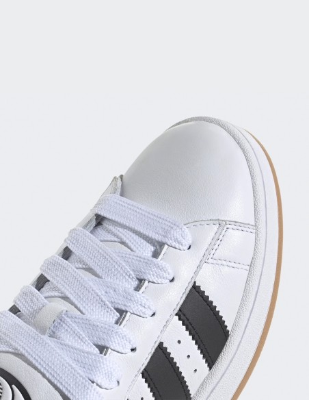 Baskets Adidas Campus '00S blanches et noires en cuir