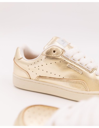 Baskets Avril Gold - Baskets femme métallisé or semelle en caoutchouc