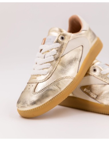 Baskets Nova Gold Metallic - Baskets femme métallisées or et blanches