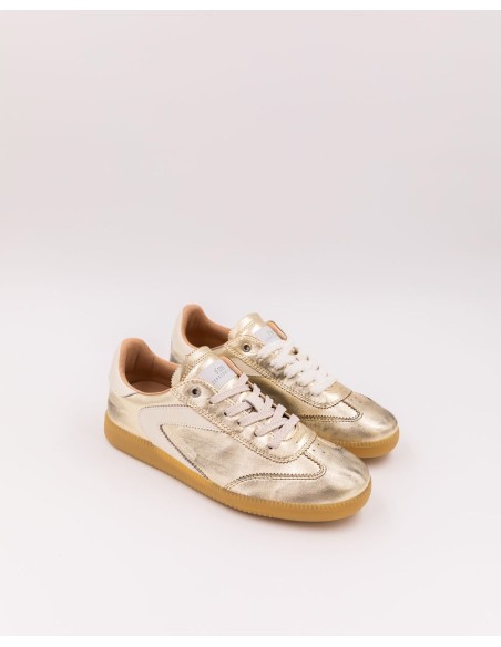 Baskets Nova Gold Metallic - Baskets femme métallisées or et blanches