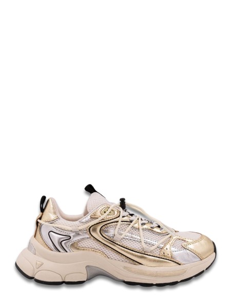 Baskets de Femme Spider Precious - Baskets métallisées or et blanches