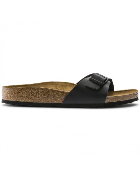 Sandale Madrid pour Homme - BIRKENSTOCK -Confort Orthopédique en Cuir Noir