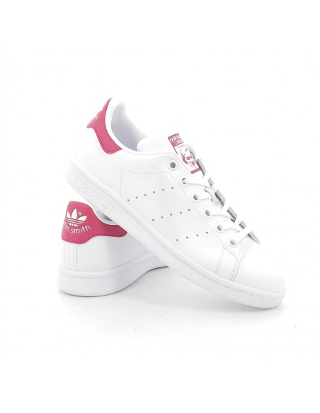 sneakers femme stan smith j blanc rose