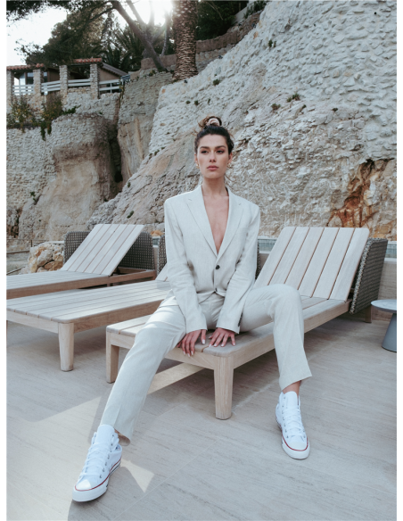 Sneakers Mixtes Converse All Star Hi Optical White M7650C