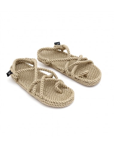 Nomadic Sandales Vegan - Toe Joe Corde Beige Femme